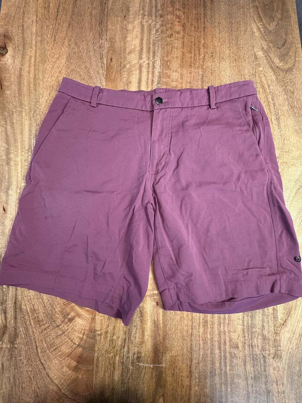 Lululemon Shorts Mens 36 Purple Chino 8 Inch Inseam Stretch Casual Golf Athletic